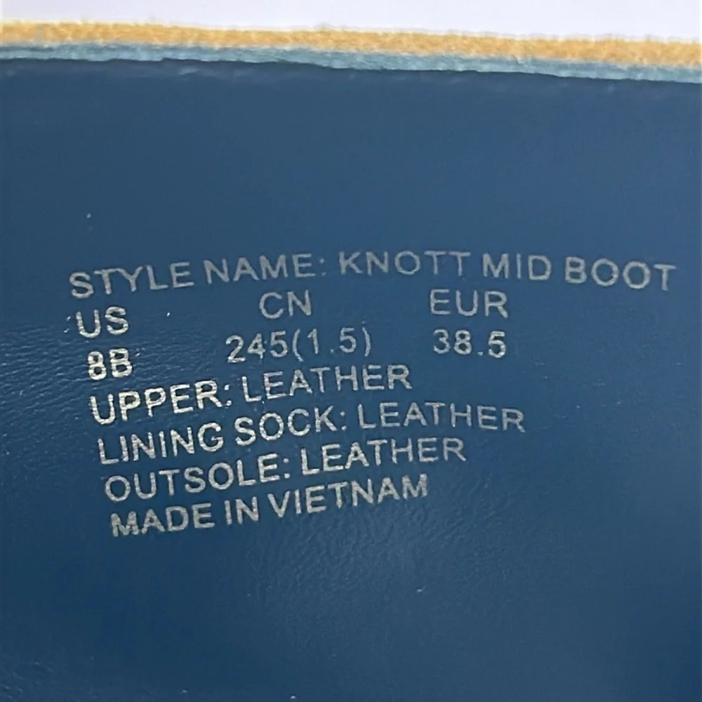 Kate Spade New York Knott Mid Boot Tan Suede Ankle Boots Women’s US 8B NWB